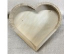 Cuore in legno cestino o cornice cm.22 x21,5