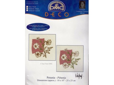 2 DMC kit - Petunia cm. 25x25