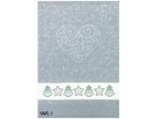 asciugapiatti adorno - V 1  azzurro polvere
