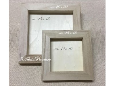 cornice quadrata legno 20x20 NON DISPONIBILE - Il Telaio Povolaro