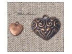 Cuore brunito liscio 1x1 cm