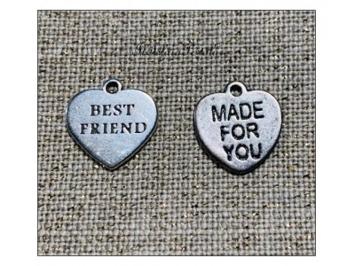 Cuore Best friends argento