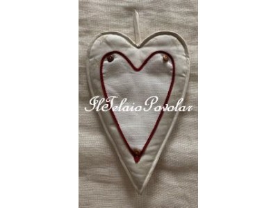 1 Dmc decorazione cuore allungato beige