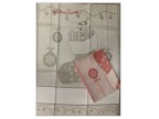 DMC natale - calza  di natale fondo tortora melange