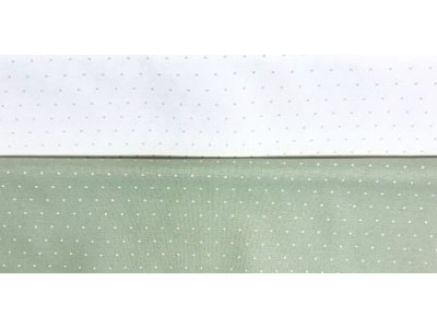 1 a  Murano 12,6 fili verde con pois avorio