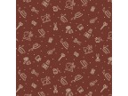 - A.Country - base bordeaux + accessorio cucito avorio
