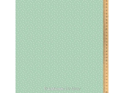 1 - acufactum - base verde azzurro  pois avorio