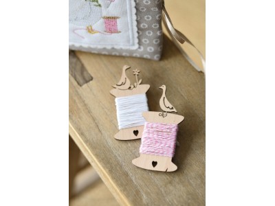 " 2 farfalline avvolgifilo - con ochette